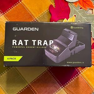 Brand New Guarden 6-Pack Rat Traps Reusable Easy to Bait & Set Protect Home